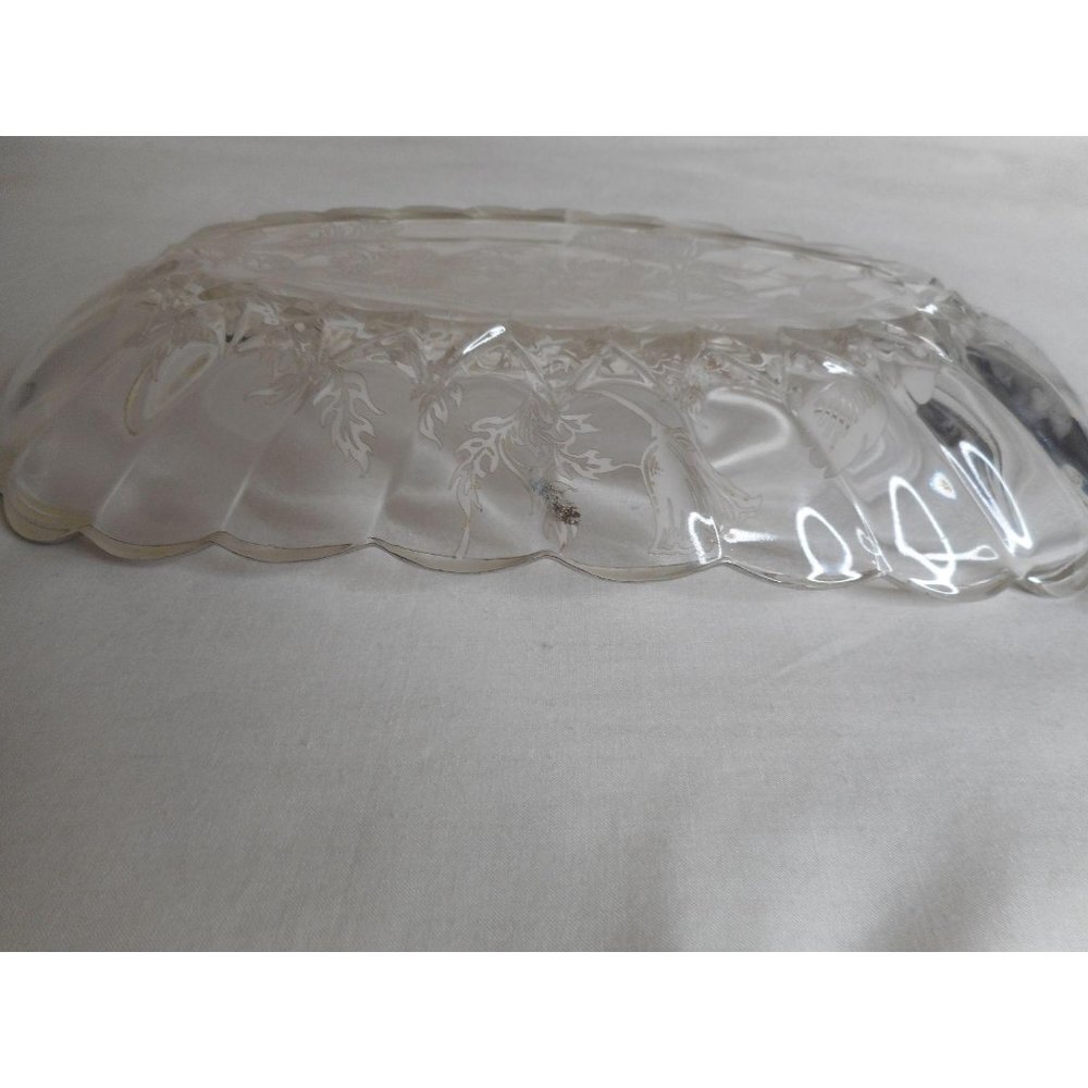 Vtg Silver City Sterling over glass Oval Dish - Picture 5 of 5